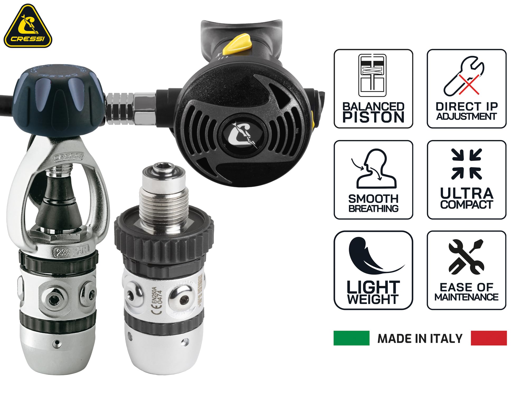 Amazon.com : Cressi Solid Discovery Scuba Package Scuba Sets, w